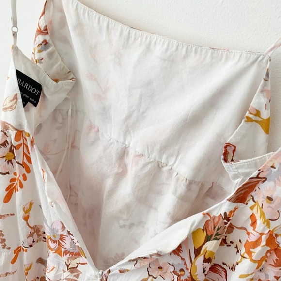 Bardot Floral Flow Tiered Maxi Dress Size S (US 6) - Picture 8 of 10